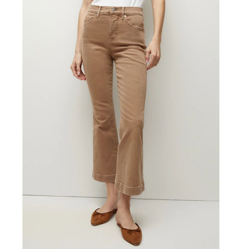 Veronica Beard Women's Size 28 Brown Carson Kick Flare Jeans